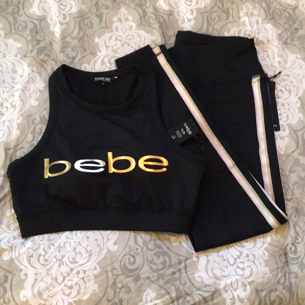 Bebe sport bra and leggings set